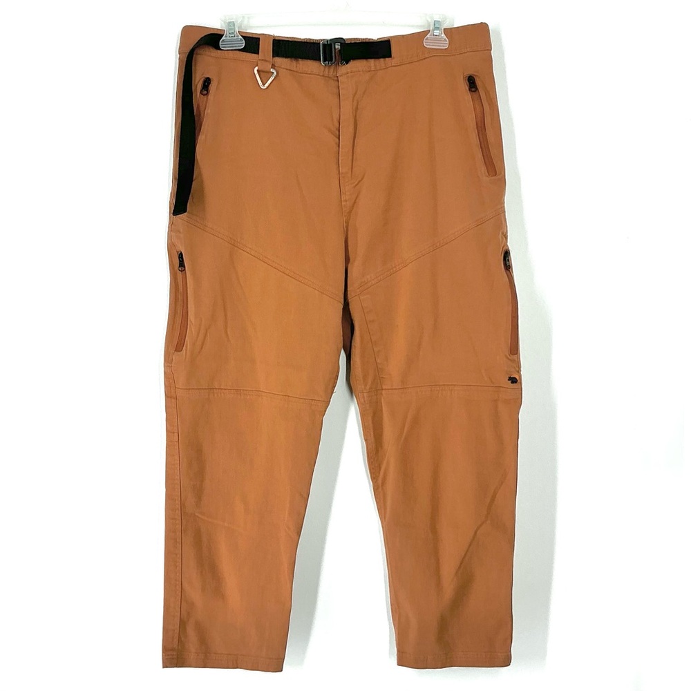 Wondery Outdoor Hiking Pants Women Size XXL Orange w/Belt Multiple Zip‎ Pockets - Picture 5 of 11